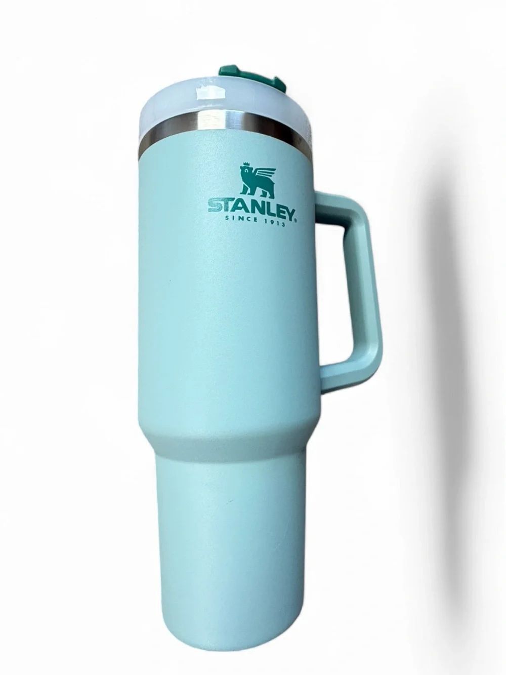 Stanley Light Mint Green Insulated Travel Mug with Handle
